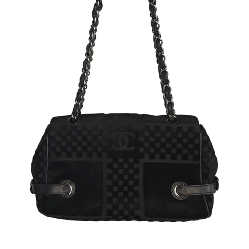 Load image 1 in gallery view. CC Velvet Checkered Flap Bag-Chanel-Reluxe Vault