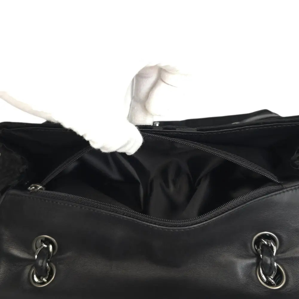 CC Velvet Checkered Flap Bag-Chanel-Reluxe Vault