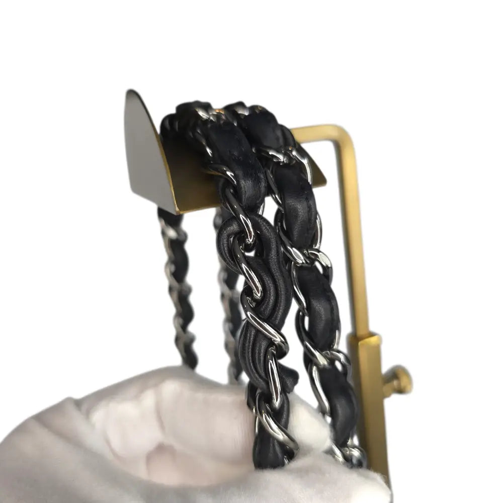 CC Velvet Checkered Flap Bag-Chanel-Reluxe Vault