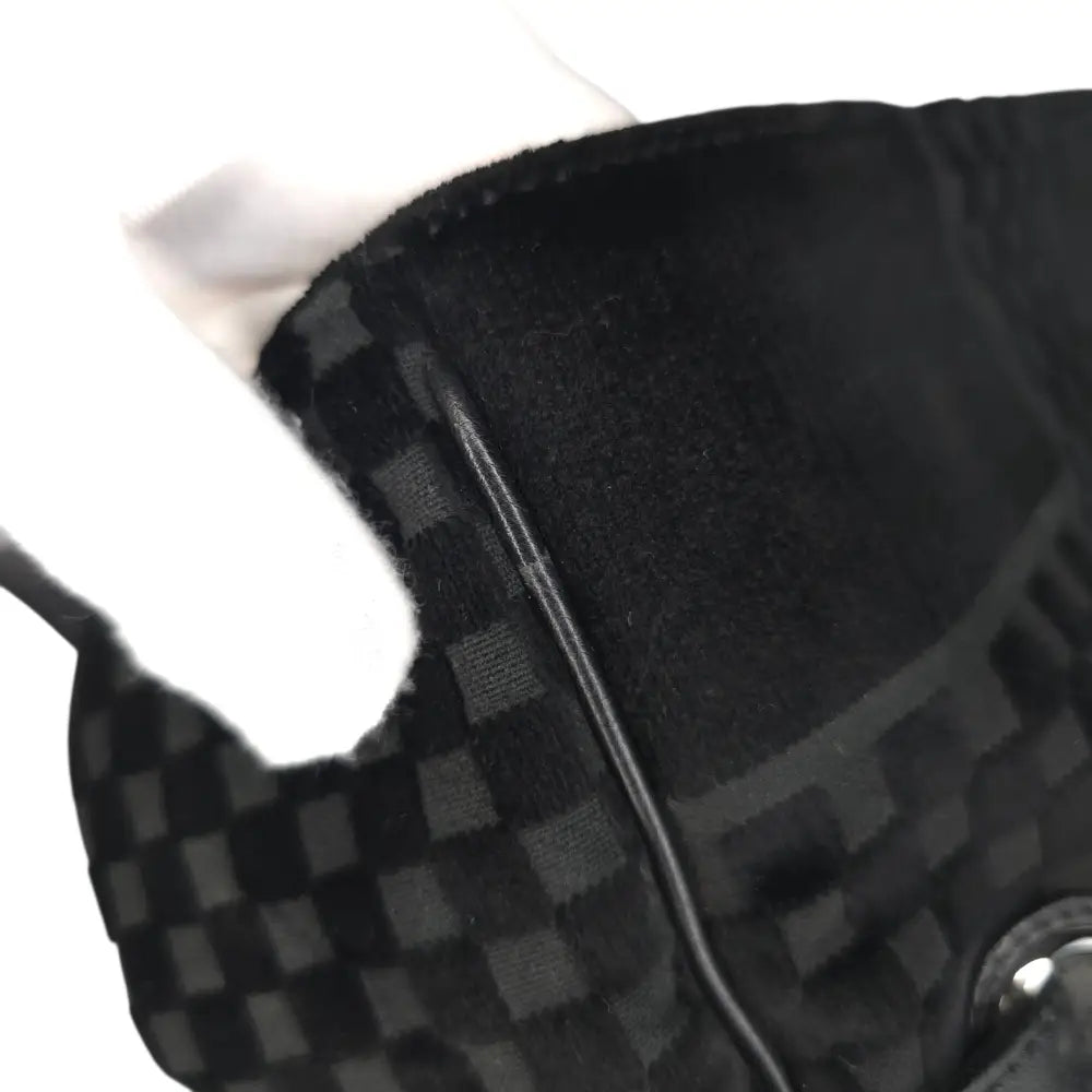 CC Velvet Checkered Flap Bag-Chanel-Reluxe Vault