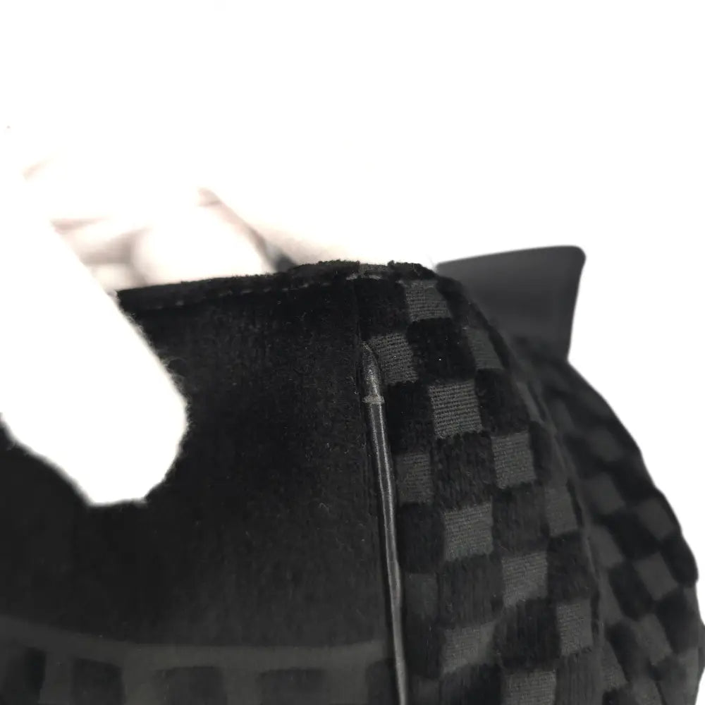 CC Velvet Checkered Flap Bag-Chanel-Reluxe Vault