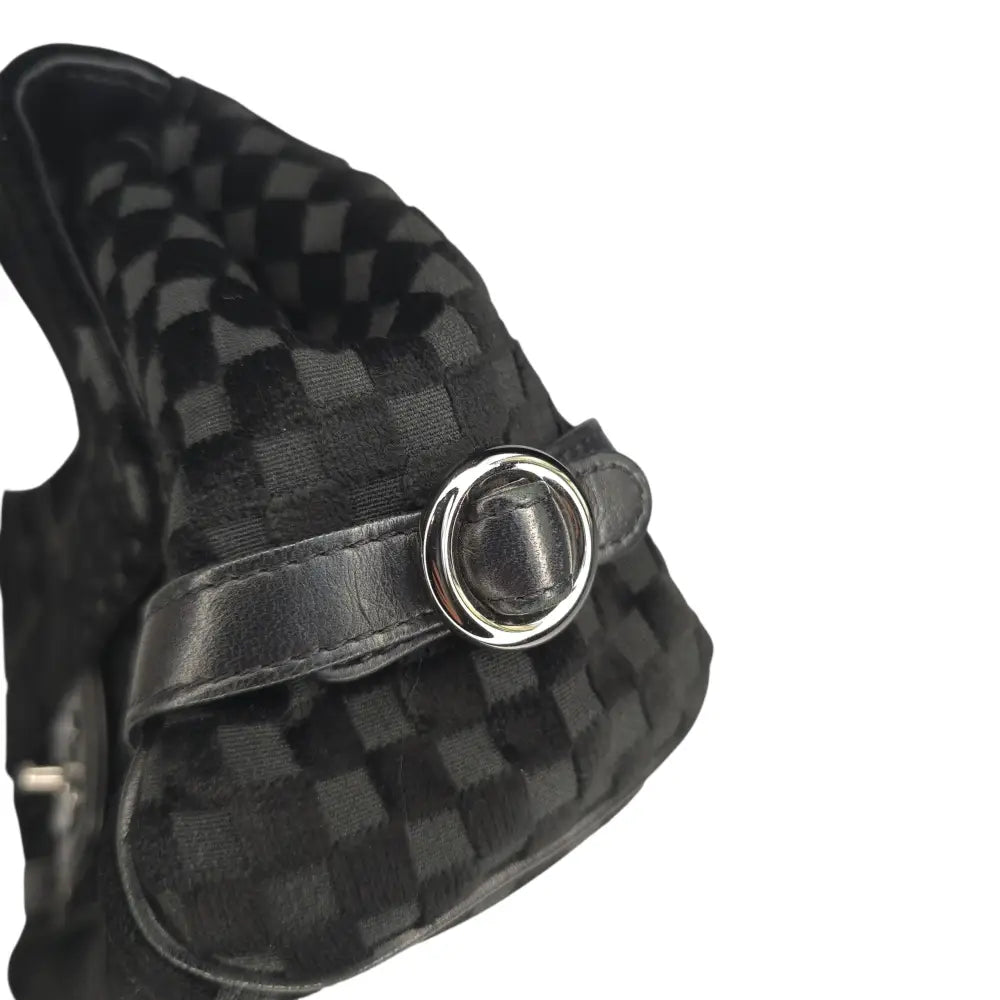 CC Velvet Checkered Flap Bag-Chanel-Reluxe Vault