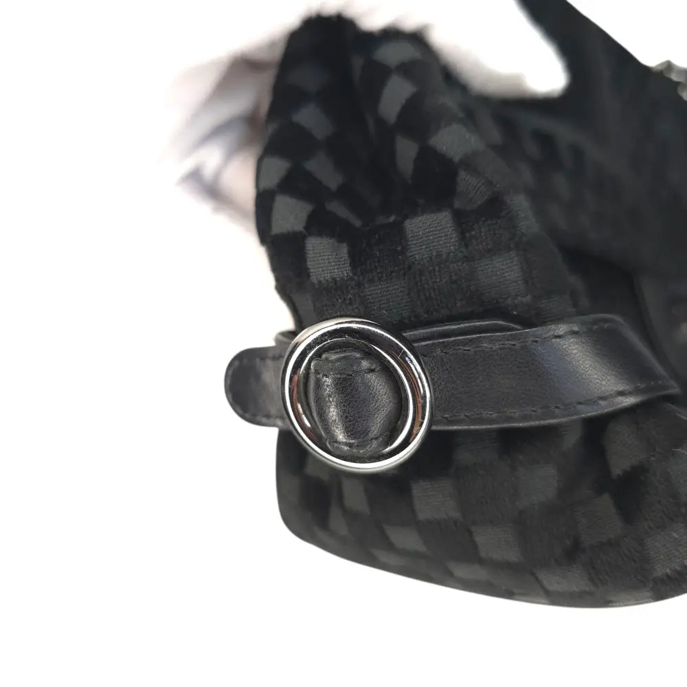 CC Velvet Checkered Flap Bag-Chanel-Reluxe Vault