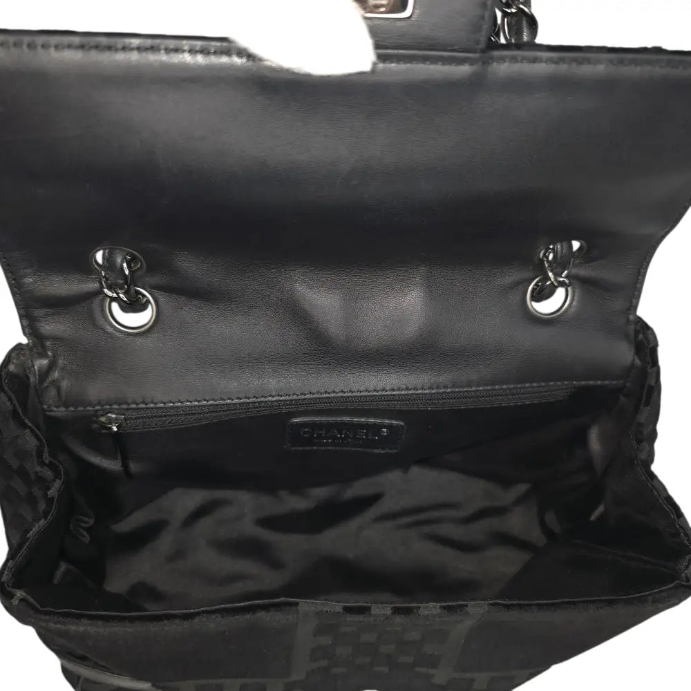 CC Velvet Checkered Flap Bag-Chanel-Reluxe Vault