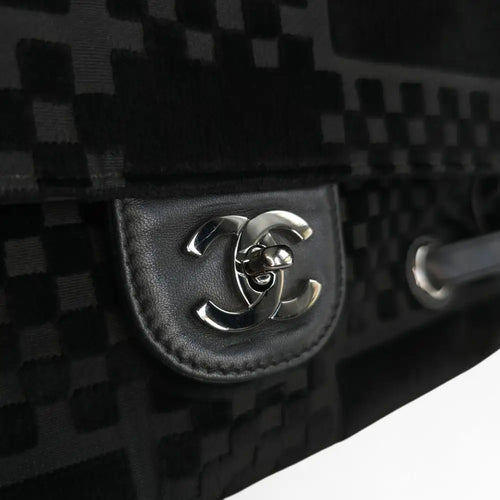 Load image 1 in gallery view. CC Velvet Checkered Flap Bag-Chanel-Reluxe Vault