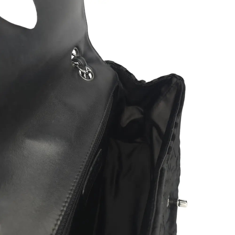 CC Velvet Checkered Flap Bag-Chanel-Reluxe Vault