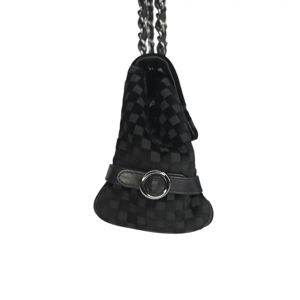 CC Velvet Checkered Flap Bag-Chanel-Reluxe Vault