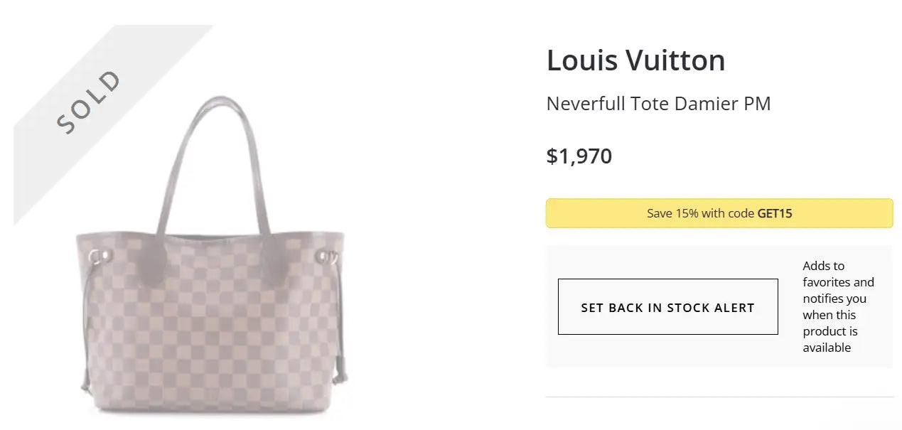 Light gray and white checkered louis vuitton neverfull tote damier pm.