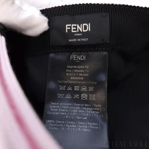 Load image 1 in gallery view. Fendi logo-patch Baseball Cap