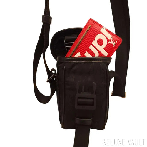 Load image 1 in gallery view. Louis Vuitton x Supreme Epi Porte Carte Card Holder Case