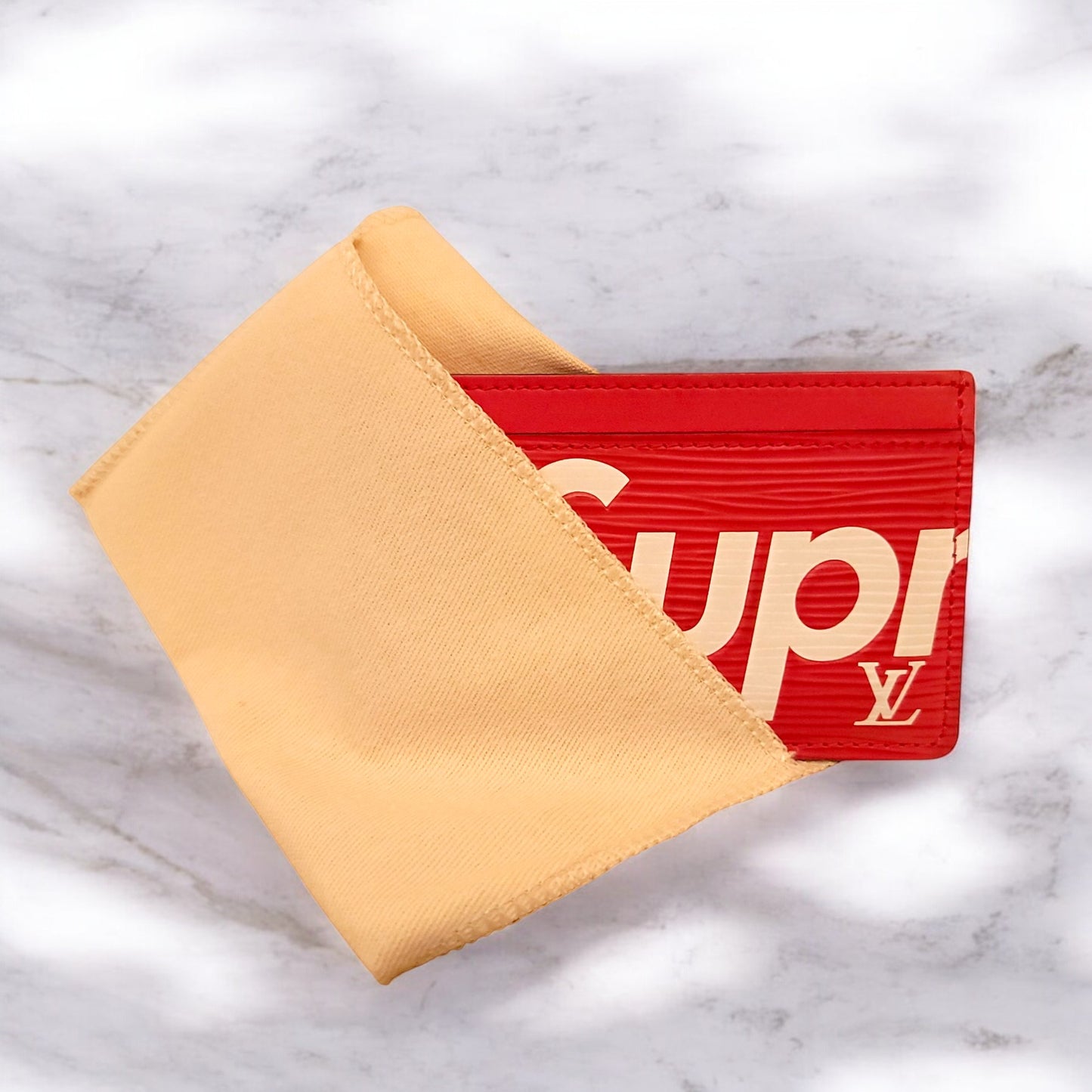 Louis Vuitton x Supreme Epi Card Holder Case