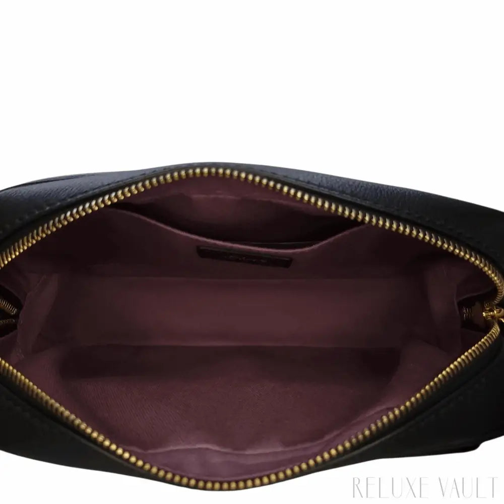 Medusa Leather "La Camera" Crossbody Bag