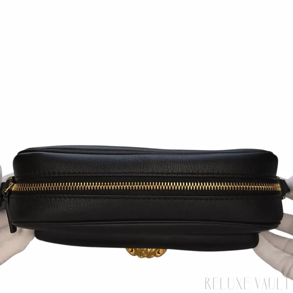 Medusa Leather "La Camera" Crossbody Bag
