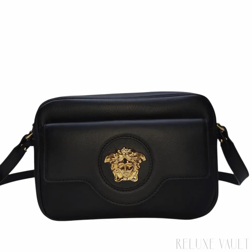 Medusa Leather "La Camera" Crossbody Bag