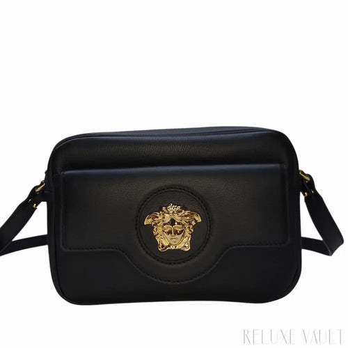 Load image 1 in gallery view. Medusa Leather "La Camera" Crossbody Bag