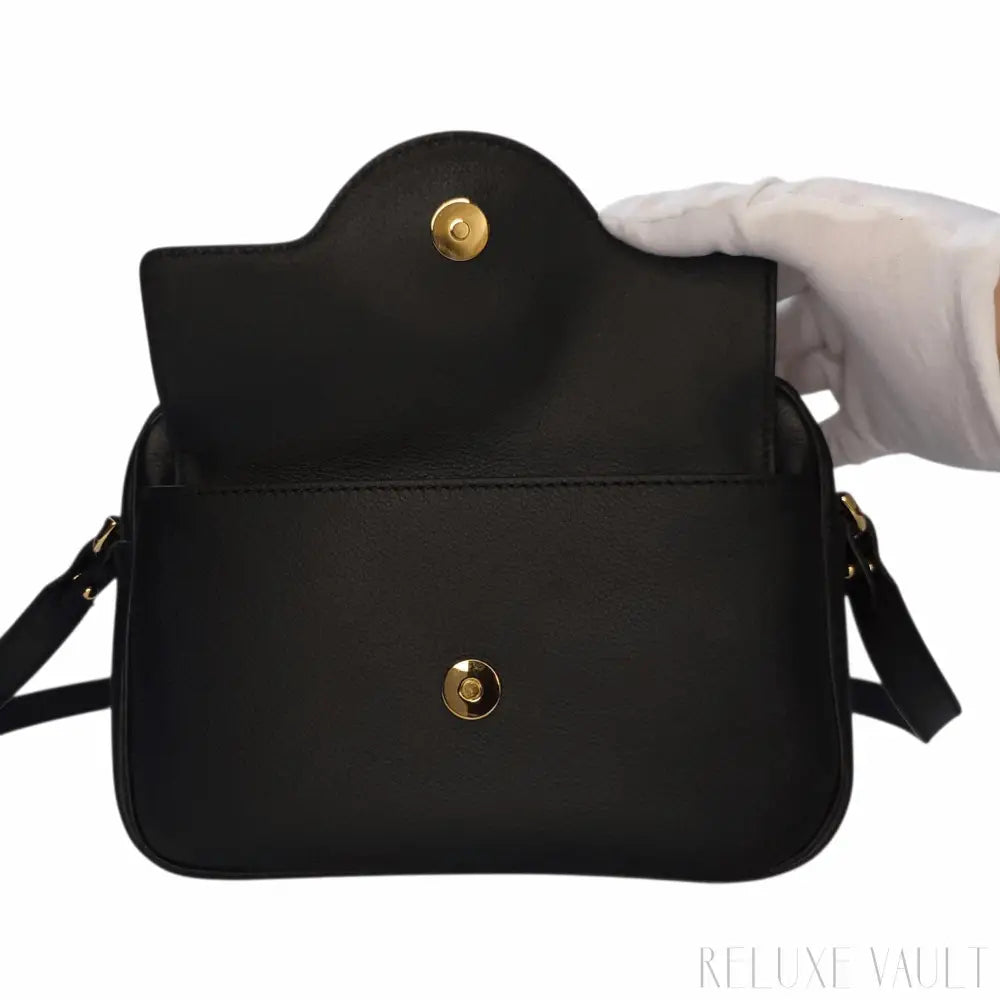 Medusa Leather "La Camera" Crossbody Bag