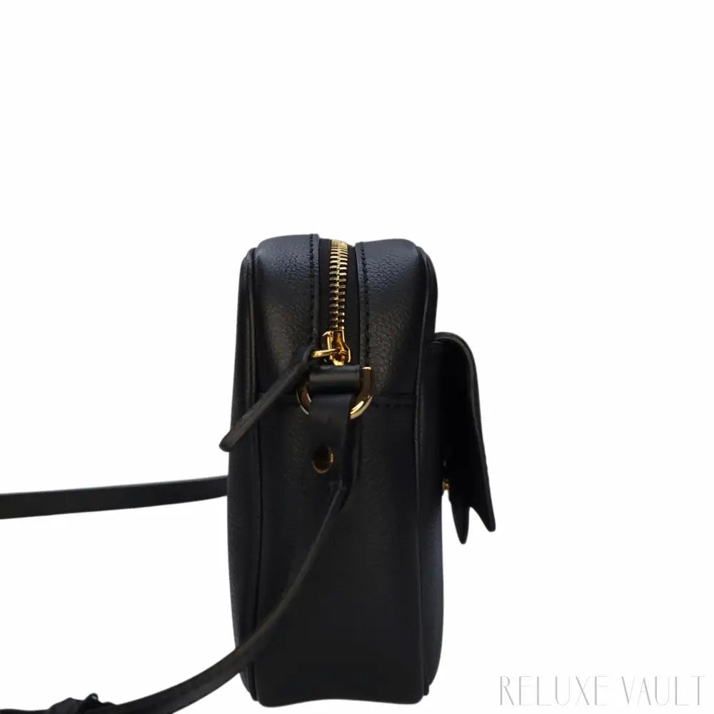 Medusa Leather "La Camera" Crossbody Bag