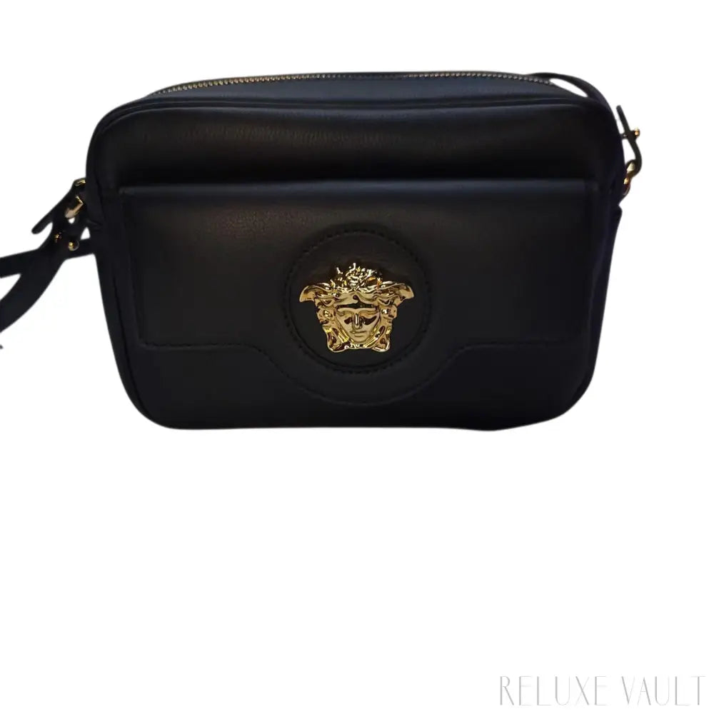 Medusa Leather "La Camera" Crossbody Bag