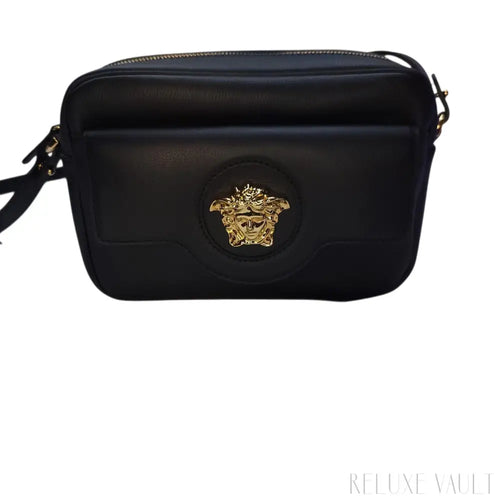 Load image 1 in gallery view. Medusa Leather "La Camera" Crossbody Bag