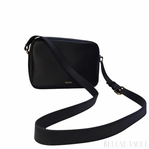 Load image 1 in gallery view. Medusa Leather "La Camera" Crossbody Bag