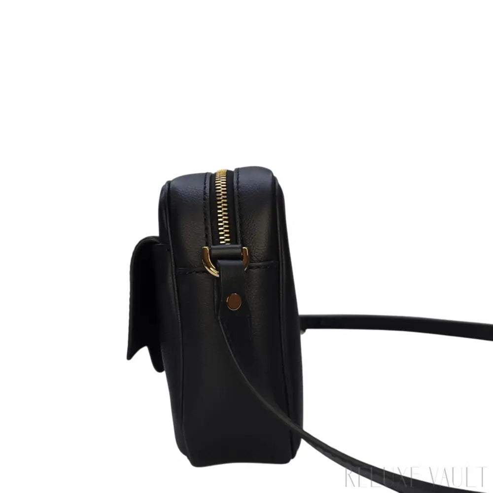 Medusa Leather "La Camera" Crossbody Bag