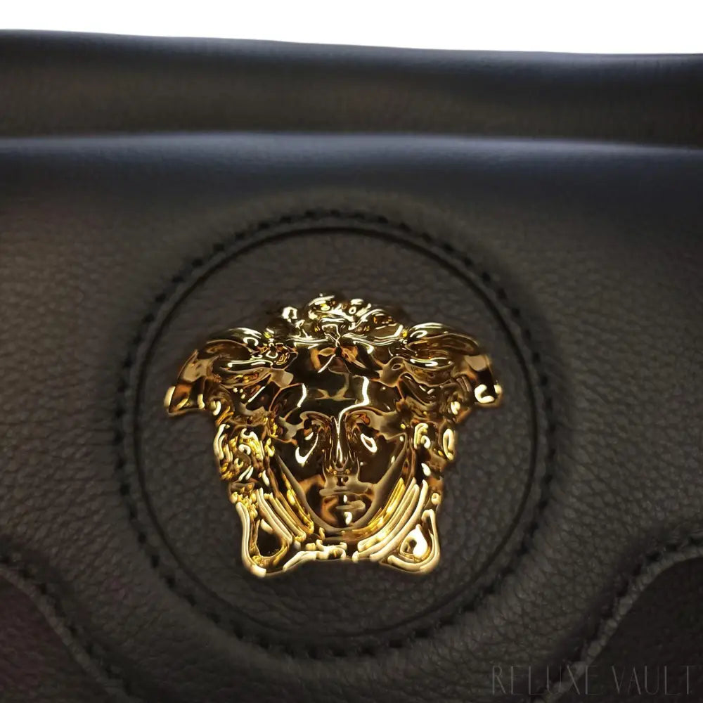 Medusa Leather "La Camera" Crossbody Bag