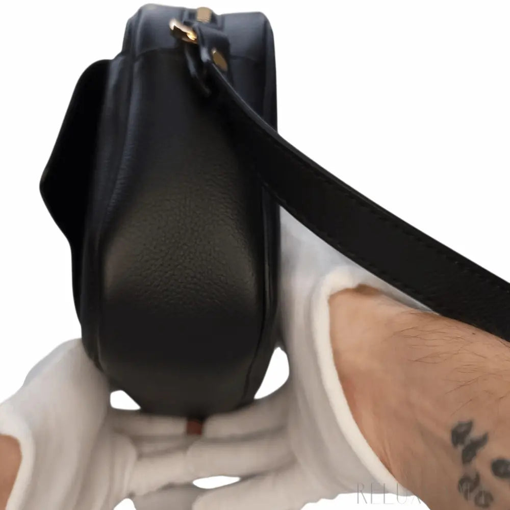 Medusa Leather "La Camera" Crossbody Bag