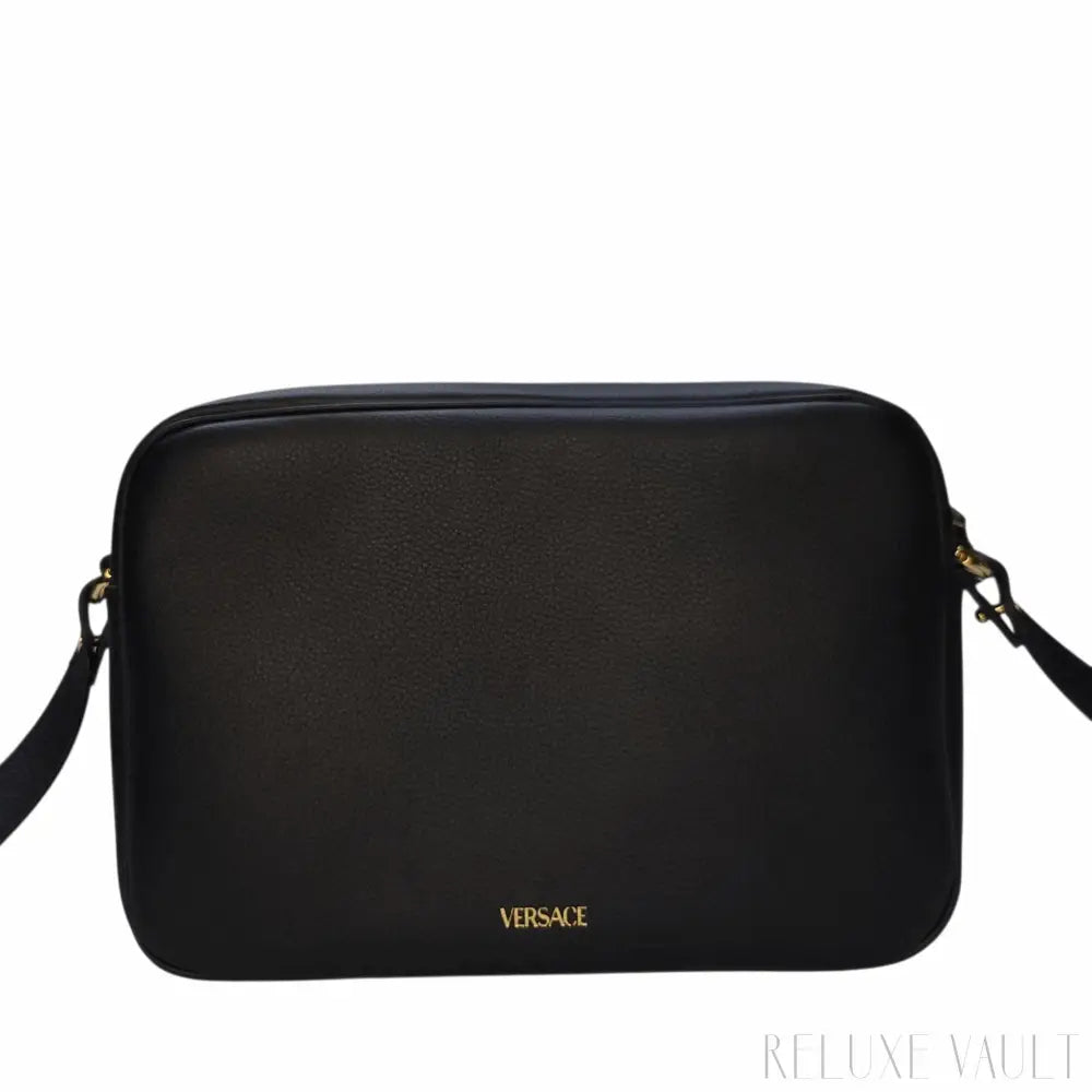 Medusa Leather "La Camera" Crossbody Bag