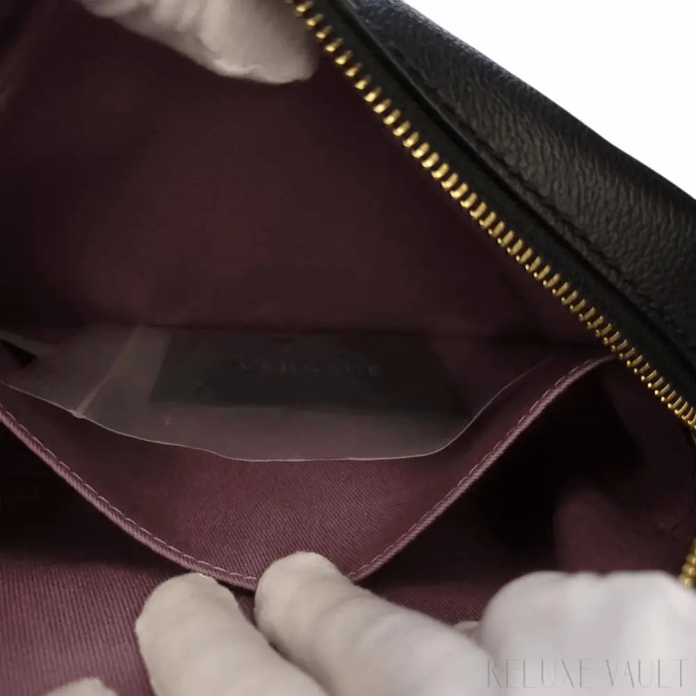 Medusa Leather "La Camera" Crossbody Bag