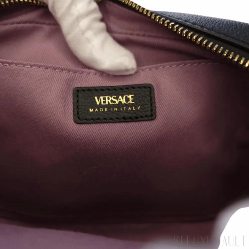 Load image 1 in gallery view. Medusa Leather "La Camera" Crossbody Bag