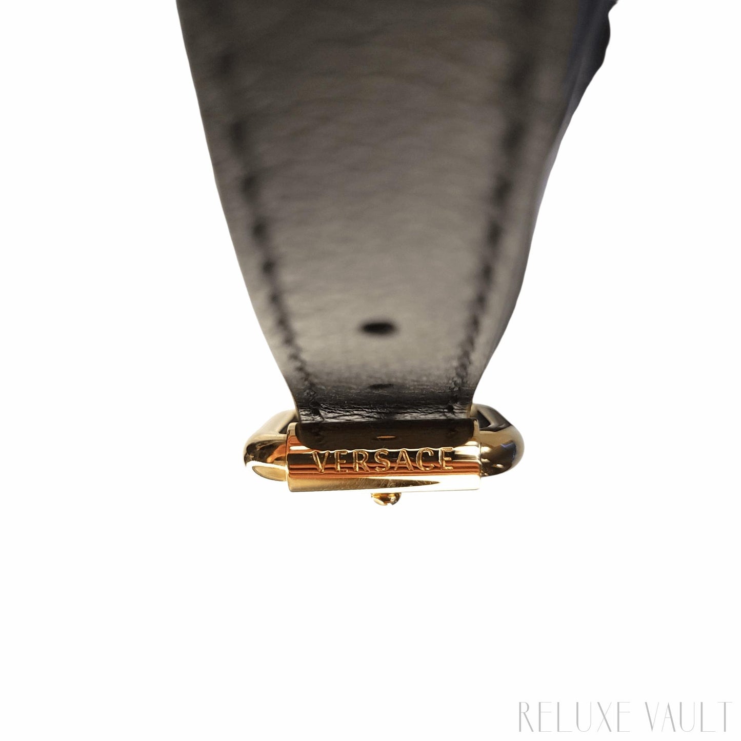 Medusa Leather "La Camera" Crossbody Bag