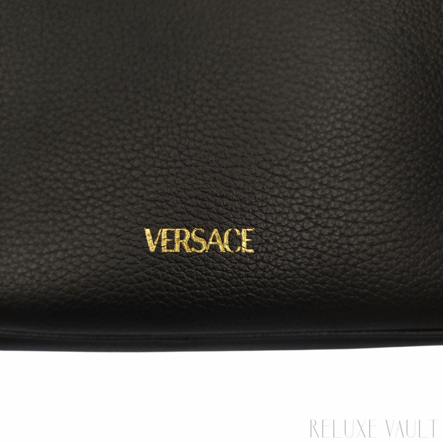 Medusa Leather "La Camera" Crossbody Bag