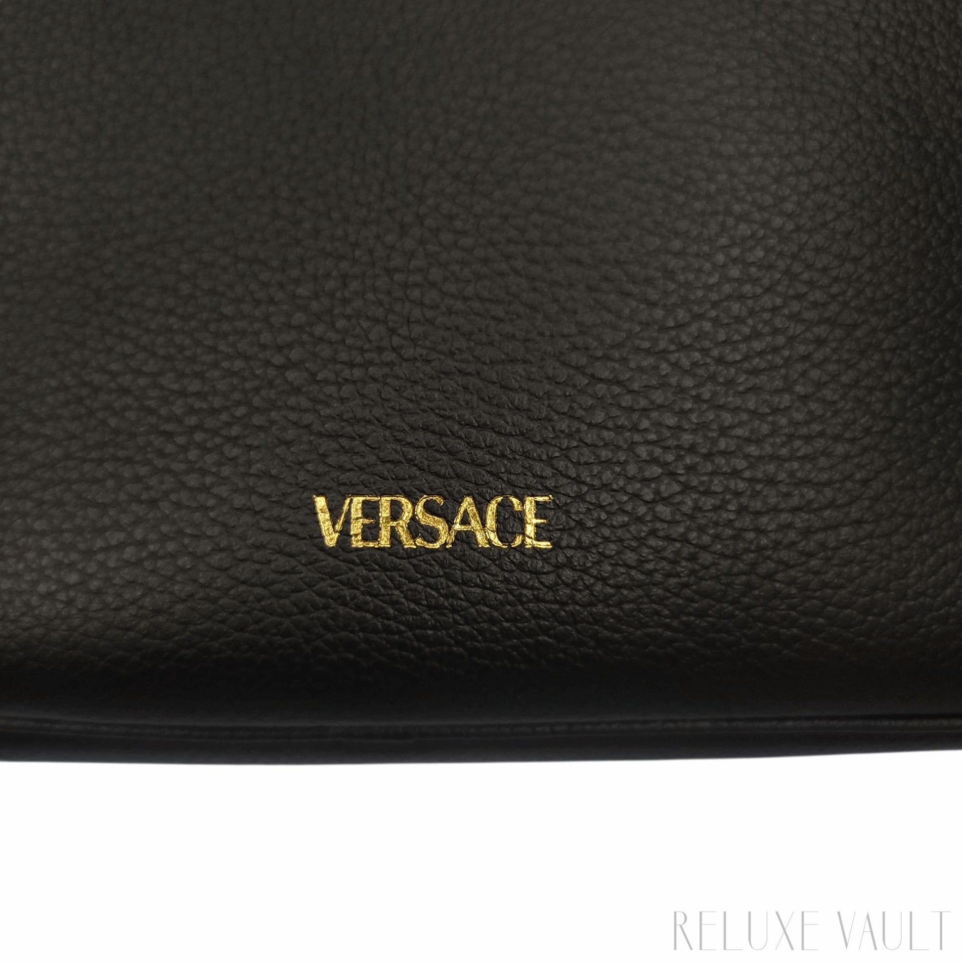 Medusa Leather "La Camera" Crossbody Bag