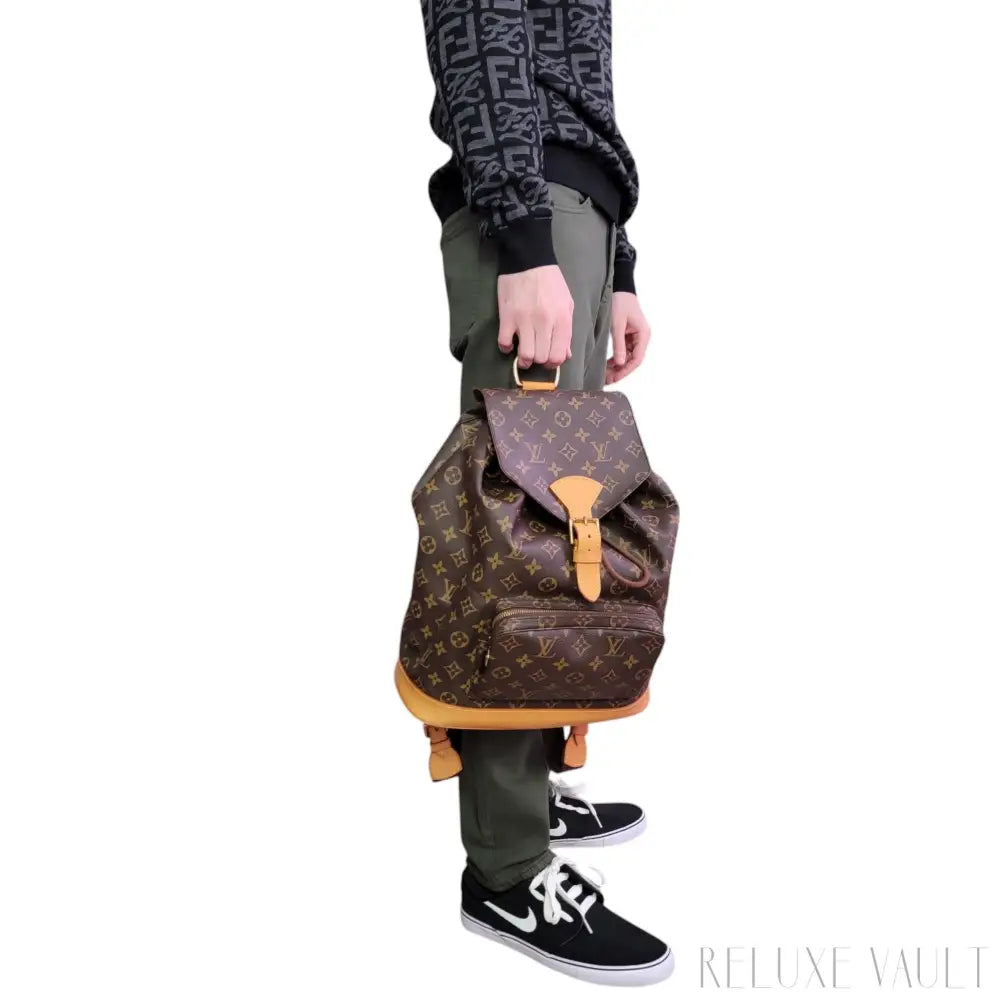 louis vuitton backpack gm Louis Vuitton Montsouris GM Backpack • Reluxe Vault
