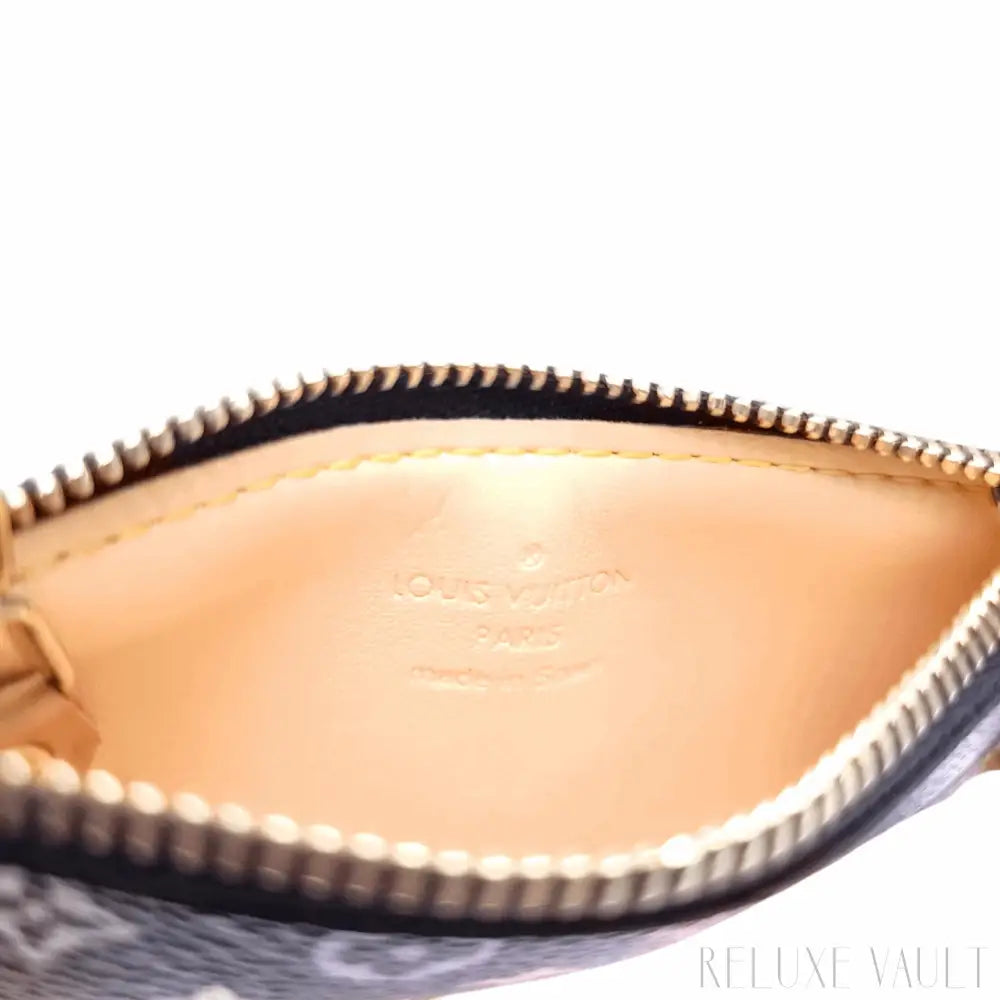 Multicolor Pochette Cles Coin Purse Black