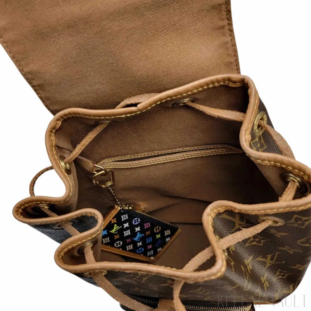 Multicolor Pochette Cles Coin Purse Black