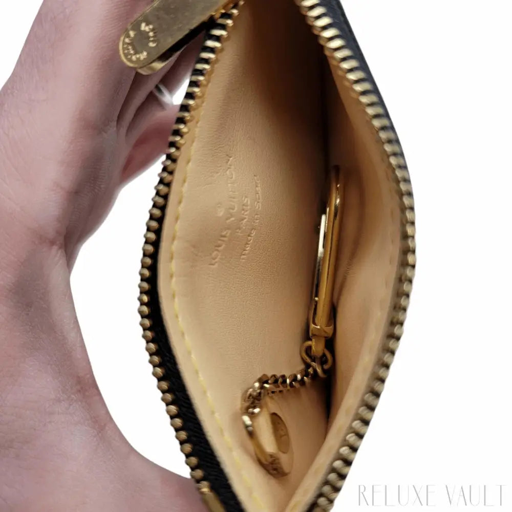 Multicolor Pochette Cles Coin Purse Black