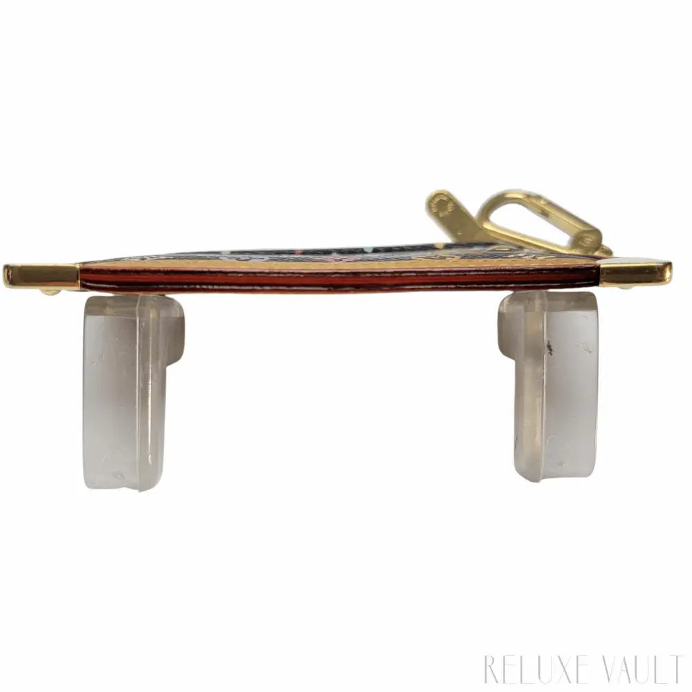 Multicolor Pochette Cles Coin Purse Black