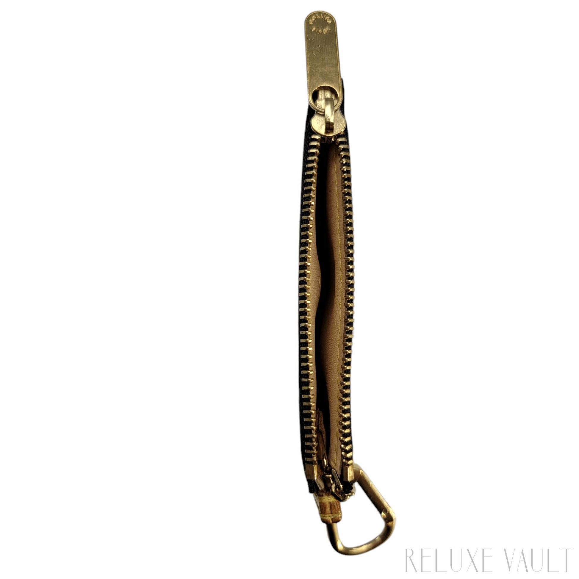 Multicolor Pochette Cles Coin Purse Black