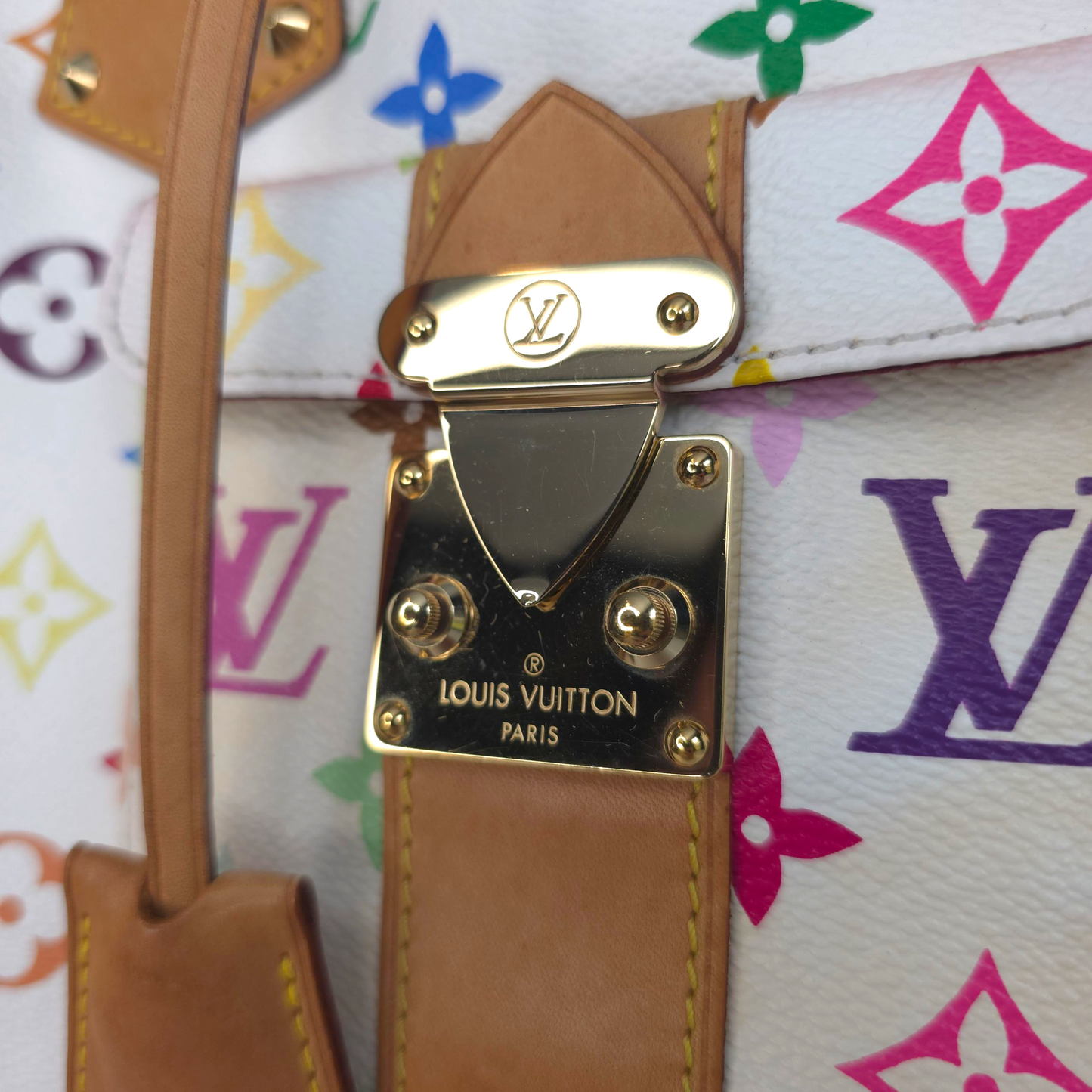 Y2K Speedy 30 Multicolor Monogram White-Louis Vuitton-Reluxe Vault