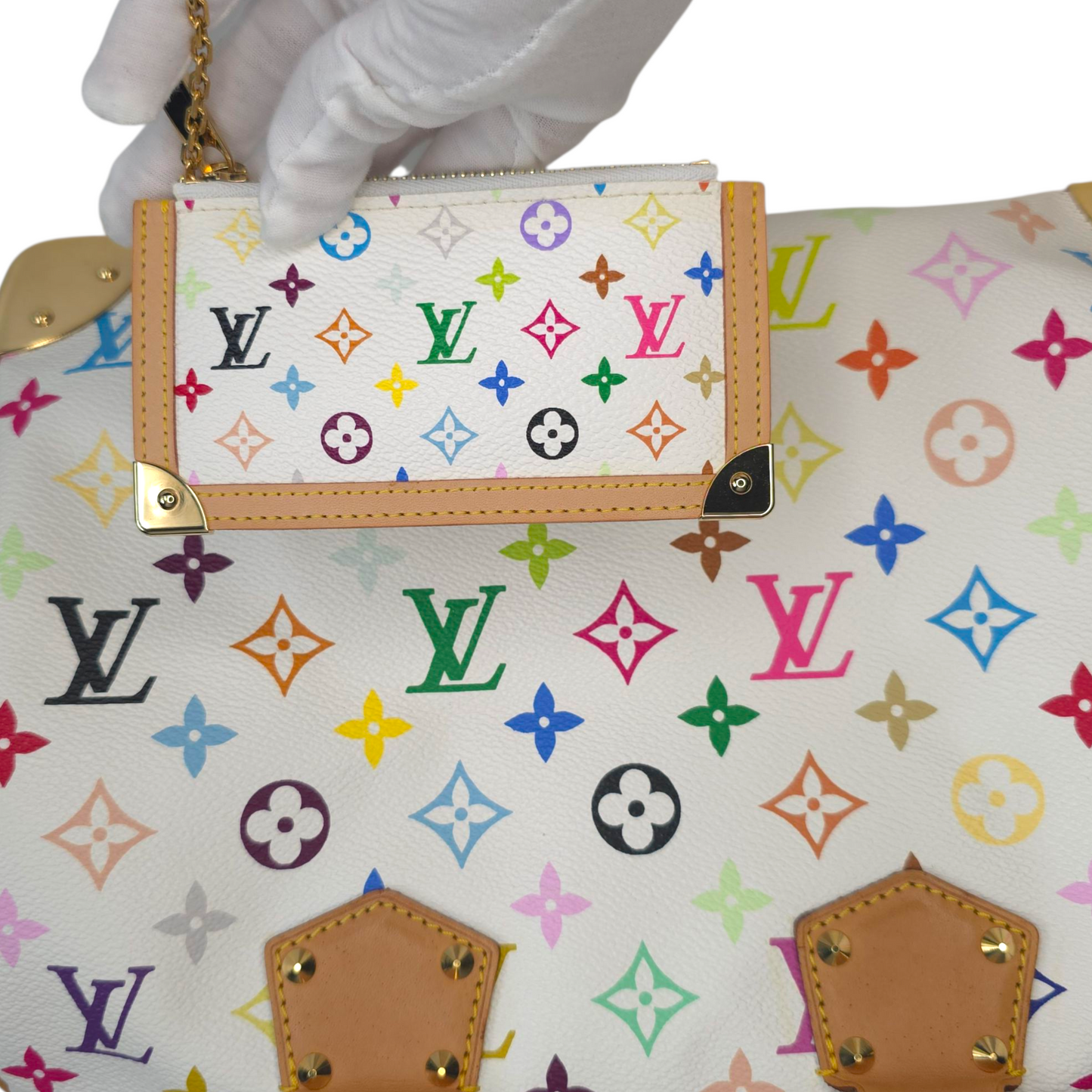 Y2K Speedy 30 Multicolor Monogram White-Louis Vuitton-Reluxe Vault