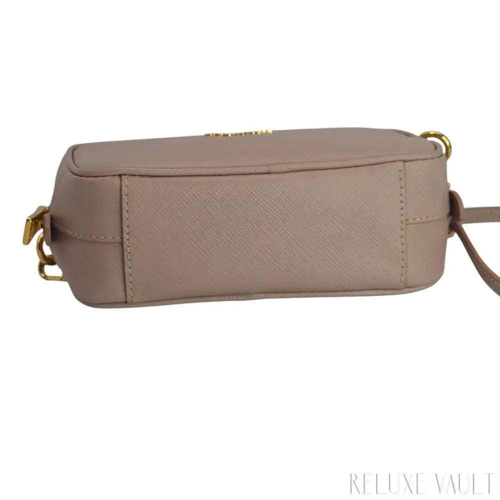 Saffiano Mini Camera Crossbody Bag