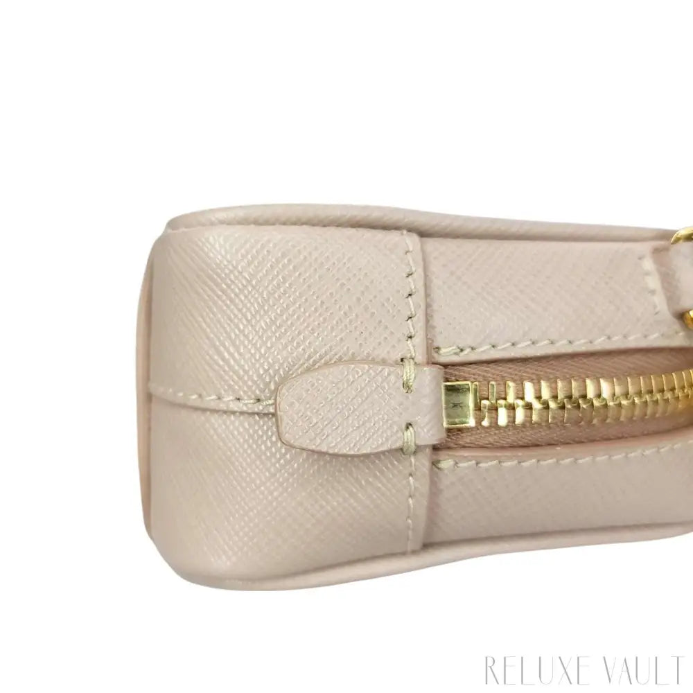 Saffiano Mini Camera Crossbody Bag