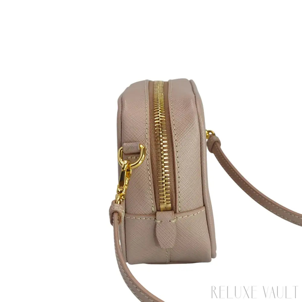 Saffiano Mini Camera Crossbody Bag