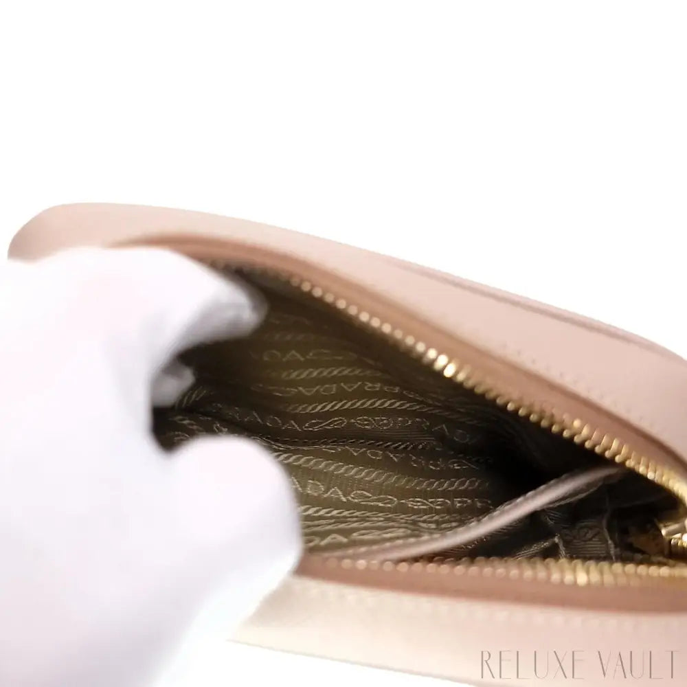 Saffiano Mini Camera Crossbody Bag