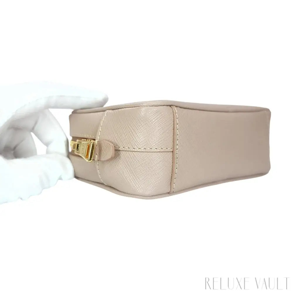 Saffiano Mini Camera Crossbody Bag