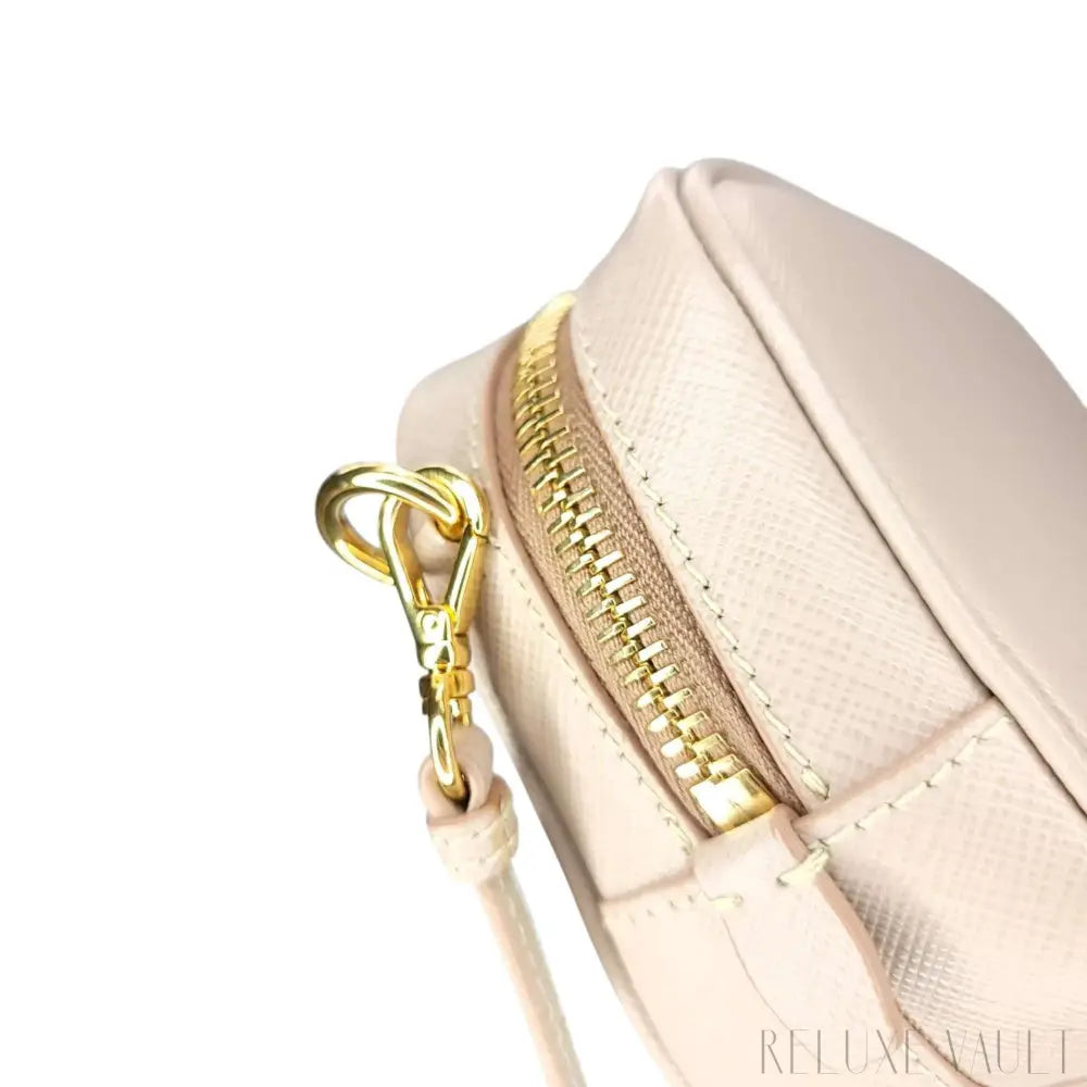 Saffiano Mini Camera Crossbody Bag