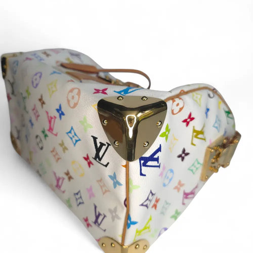 Load image 1 in gallery view. Y2K Speedy 30 Multicolor Monogram White-Louis Vuitton-Reluxe Vault