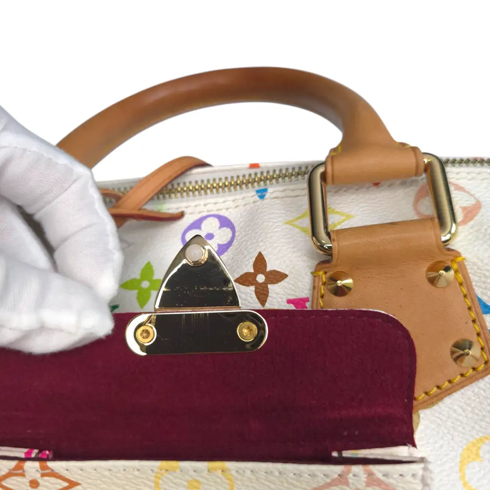 Y2K Speedy 30 Multicolor Monogram White-Louis Vuitton-Reluxe Vault