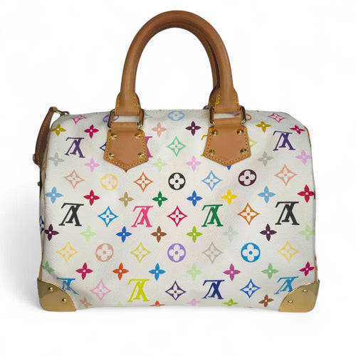 Load image 1 in gallery view. Y2K Speedy 30 Multicolor Monogram White-Louis Vuitton-Reluxe Vault